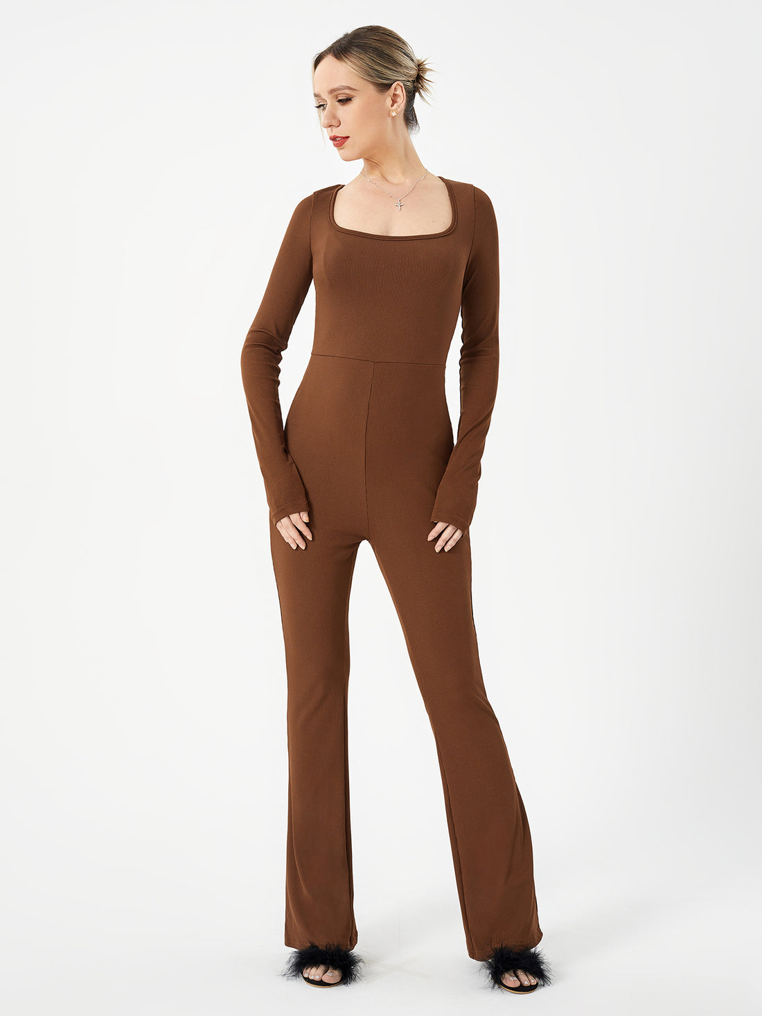 Dame Løs Casual Høj Elasticitet Jumpsuit