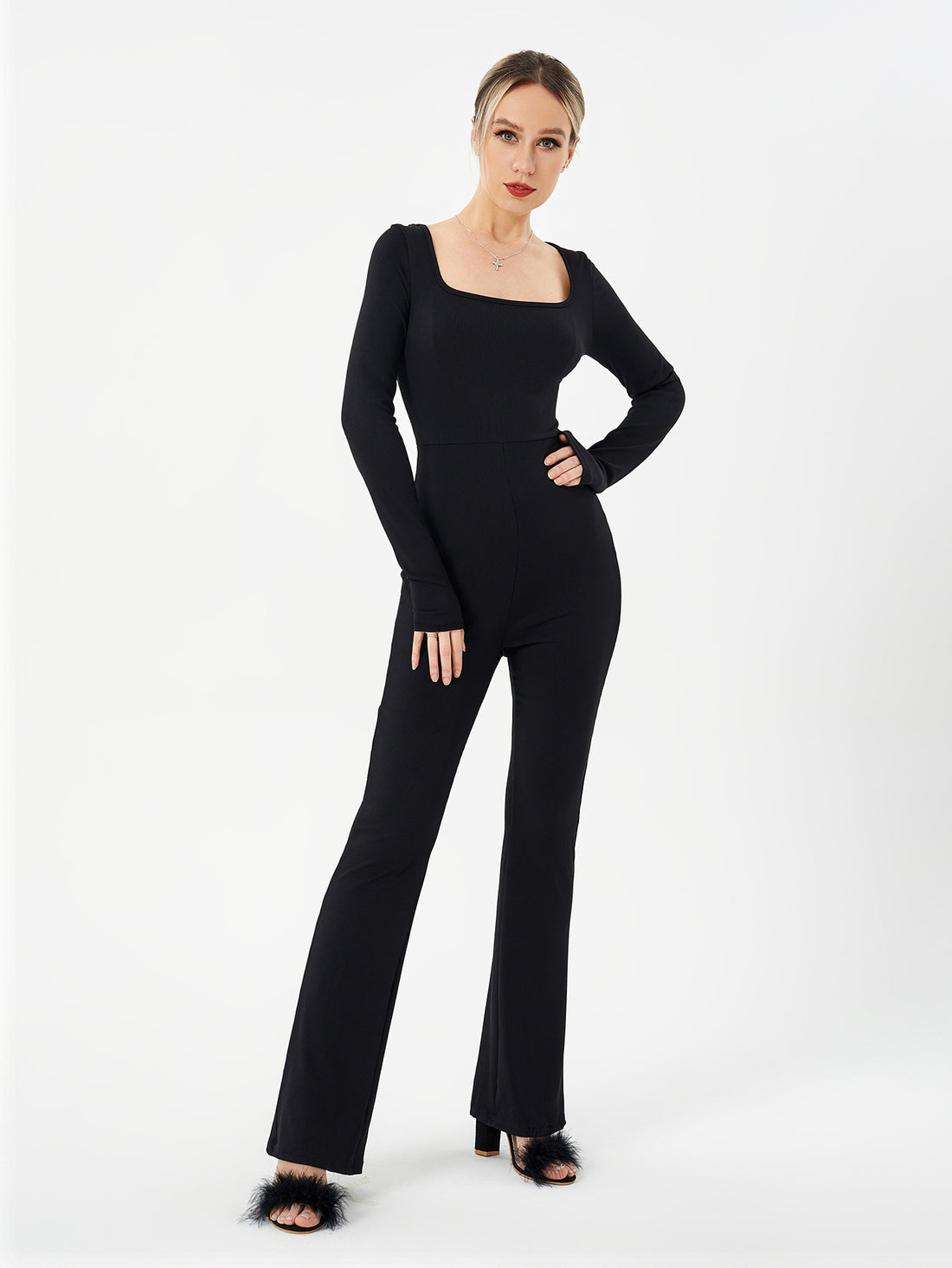 Dame Løs Casual Høj Elasticitet Jumpsuit